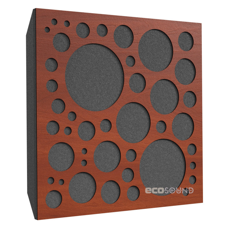 Acoustic panel Ecosound EcoBubble cream 50x50 cm 73mm color Light oak