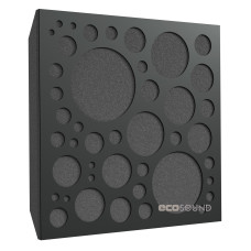 Acoustic panel Ecosound EcoBubble HDF-Black 50 x 50 cm 73 mm black