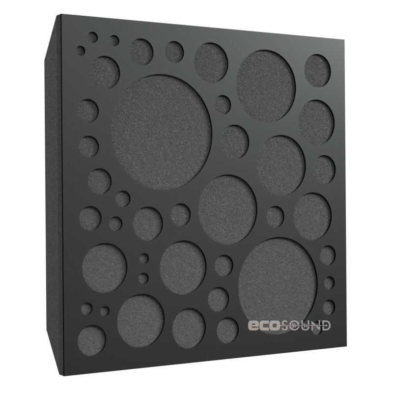 Acoustic panel Ecosound EcoBubble cream 50x50 cm 73mm color Light oak