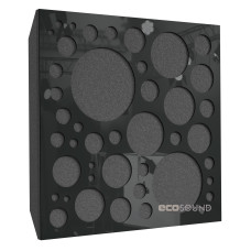 Acoustic panel Ecosound EcoBubble Plastic Black 50 x 50 cm 73 mm