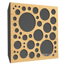 Acoustic panel Ecosound EcoBubble cream 50x50 cm 73mm color Light oak
