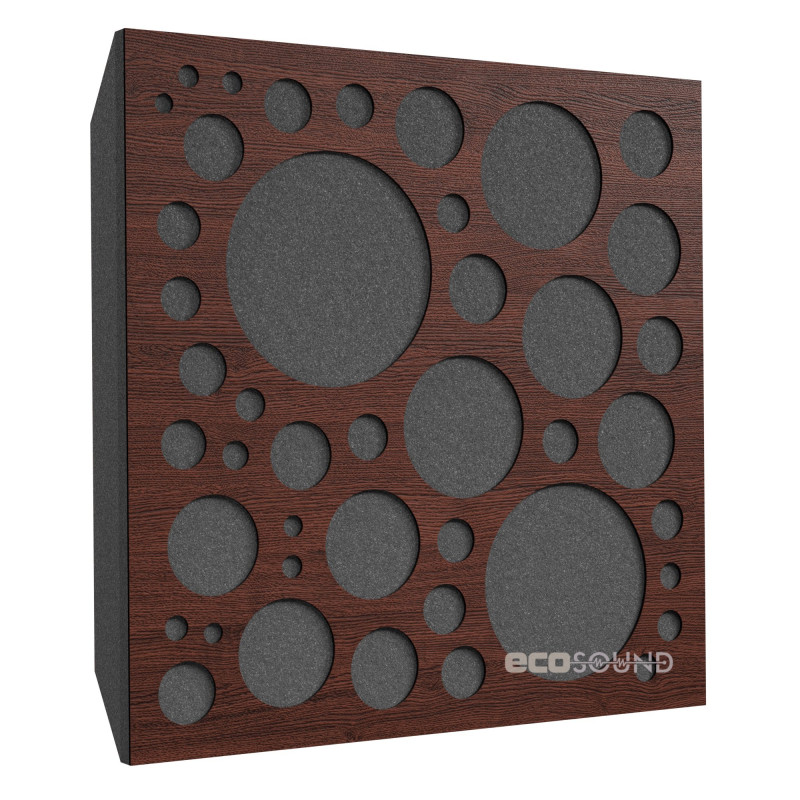 Acoustic panel Ecosound EcoBubble cream 50x50 cm 73mm color Light oak