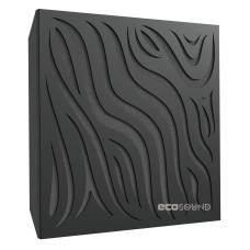 Acoustic panel Ecosound Chimera HDF-Black 50 x 50 cm 73 mm black