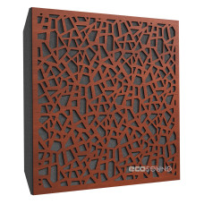 Acoustic panel Ecosound EcoArt Apple-Locarno 50 x 50 cm 73 mm brown