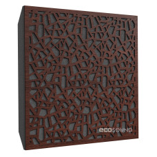 Acoustic panel Ecosound EcoArt brown 50x50 cm 73 mm