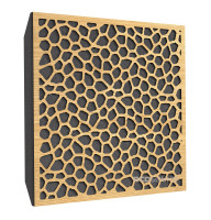 Acoustic panel Ecosound EcoNet cream 50x50 cm 73mm color Light oak