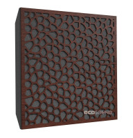 Acoustic panel Ecosound EcoNet brown 50x50 cm 73mm