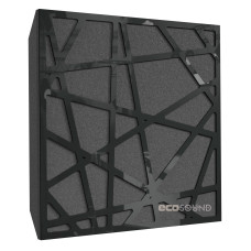 Acoustic panel Ecosound EcoArt XL Plastic Black 50 x 50 cm 73 mm