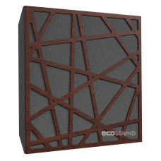 Acoustic panel Ecosound EcoArt XL Wenge 50 x 50 cm 73 mm brown
