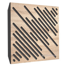 Acoustic panel Ecosound Diagonal Lt-Sonoma-Oak 50 x 50 cm 73 mm latte