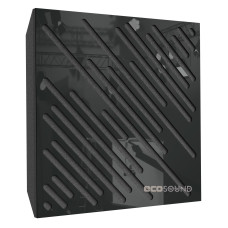 Acoustic panel Ecosound Diagonal Plastic Black 50 x 50 cm 73 mm