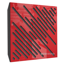 Acoustic panel Ecosound Diagonal Plastic Red 50 x 50 cm 73 mm