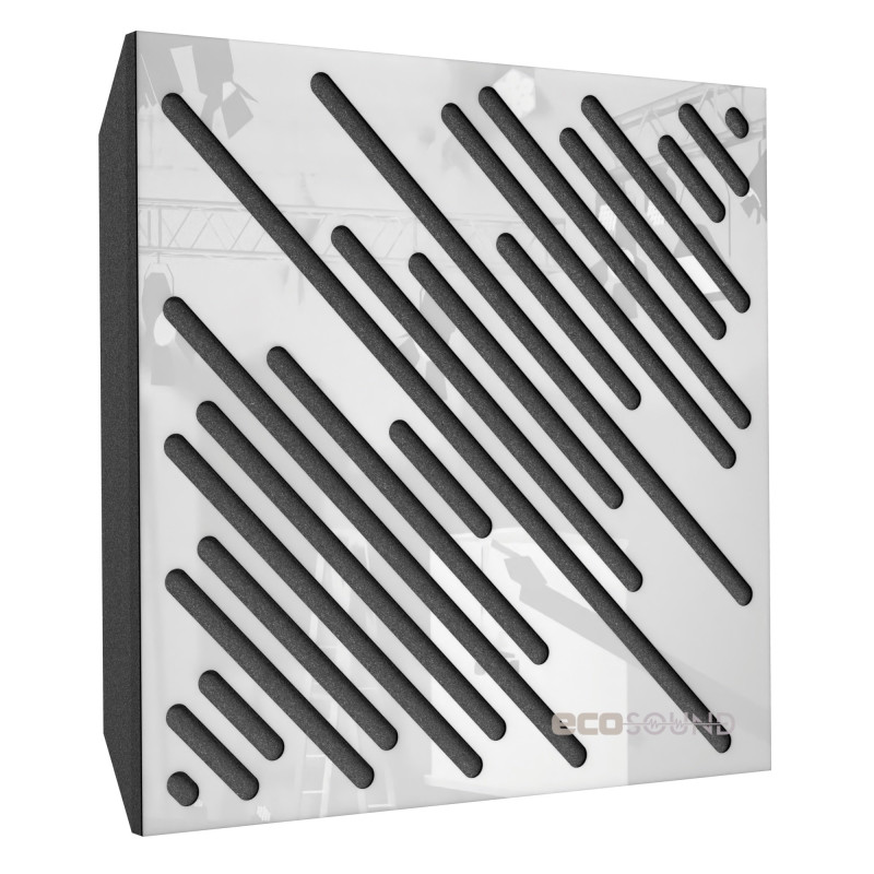 Acoustic panel Ecosound Diagonal Apple-Locarno 50 x 50 cm 73 mm brown