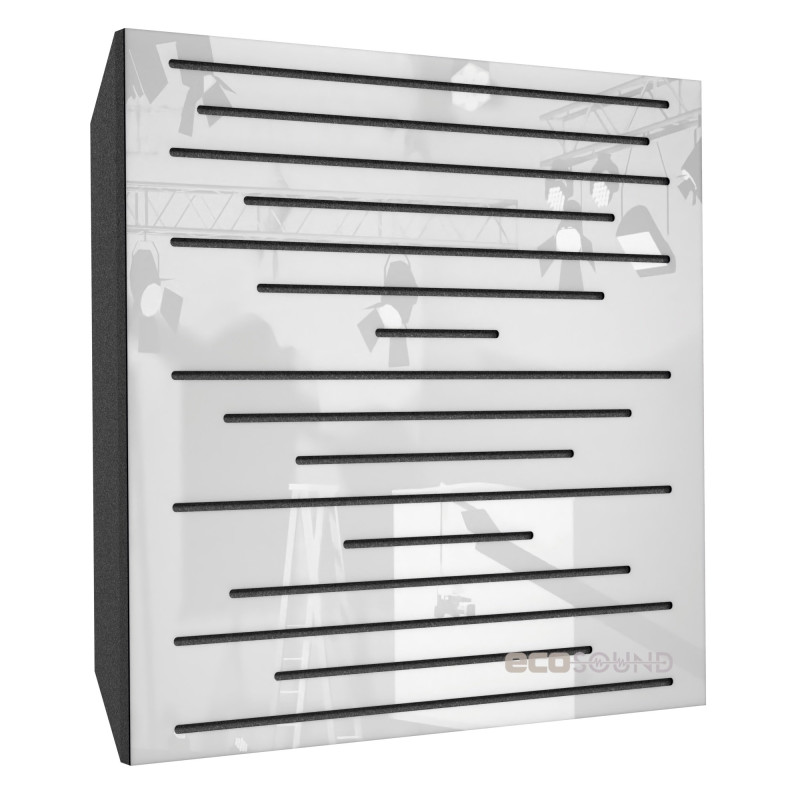 Acoustic panel Ecosound EcoPulse white 50x50 cm 73mm