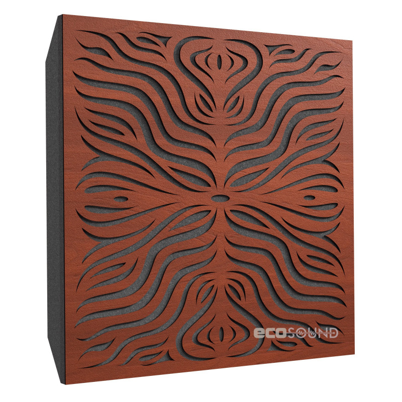 Acoustic panel Ecosound Chimera F Wenge 50 x 50 cm 73 mm brown