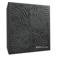 Acoustic panel Ecosound Chimera F HDF-Black 50 x 50 cm 73 mm black