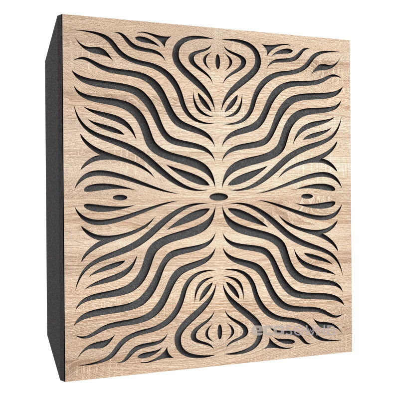 Acoustic panel Ecosound Chimera F Wenge 50 x 50 cm 73 mm brown