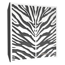Acoustic panel Ecosound Zebra HDF-White 50 x 50 cm 73 mm white