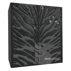 Acoustic panel Ecosound Zebra Plastic Black 50 x 50 cm 73 mm