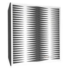 Acoustic panel Ecosound Backgammon HDF-White 50 x 50 cm 73 mm white