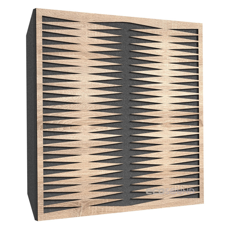 Acoustic panel Ecosound Backgammon Apple-Locarno 50 x 50 cm 73 mm brown
