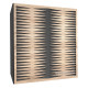 Acoustic panel Ecosound Backgammon Apple-Locarno 50 x 50 cm 73 mm brown