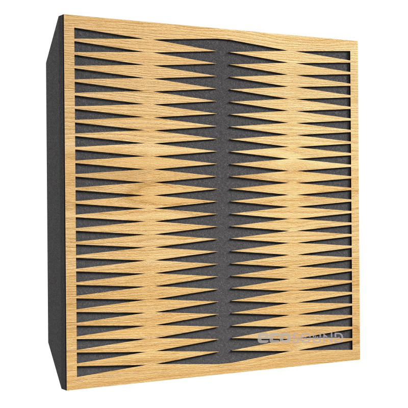 Acoustic panel Ecosound Backgammon Apple-Locarno 50 x 50 cm 73 mm brown