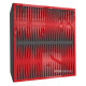 Acoustic panel Ecosound Backgammon Plastic Red 50 x 50 cm 73 mm