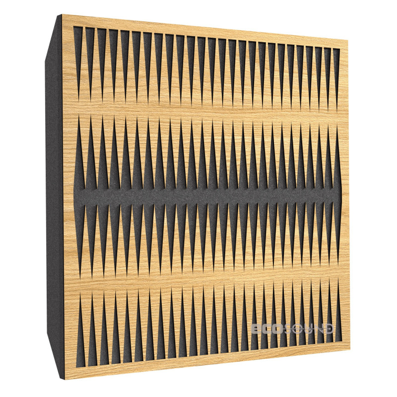 Acoustic panel Ecosound Backgammon Sherwood-Oak 50 x 50 cm 73 mm light oak