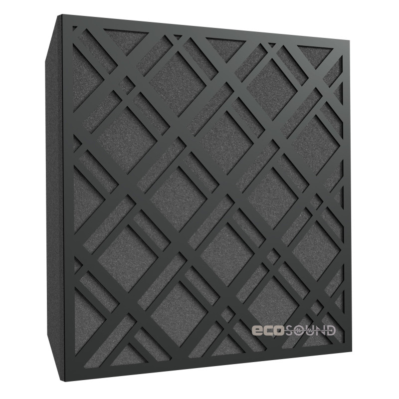Acoustic panel Ecosound Grille Apple-Locarno 50 x 50 cm 73 mm brown