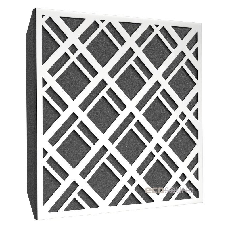 Acoustic panel Ecosound Grille Apple-Locarno 50 x 50 cm 73 mm brown