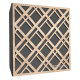 Acoustic panel Ecosound Grille Apple-Locarno 50 x 50 cm 73 mm brown