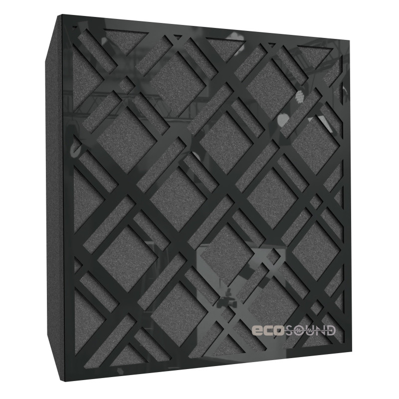 Acoustic panel Ecosound Grille Apple-Locarno 50 x 50 cm 73 mm brown