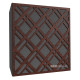 Acoustic panel Ecosound Grille Apple-Locarno 50 x 50 cm 73 mm brown