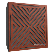 Acoustic panel Ecosound Urban Apple-Locarno 50 x 50 cm 73 mm brown