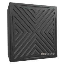Acoustic panel Ecosound Urban HDF-Black 50 x 50 cm 73 mm black