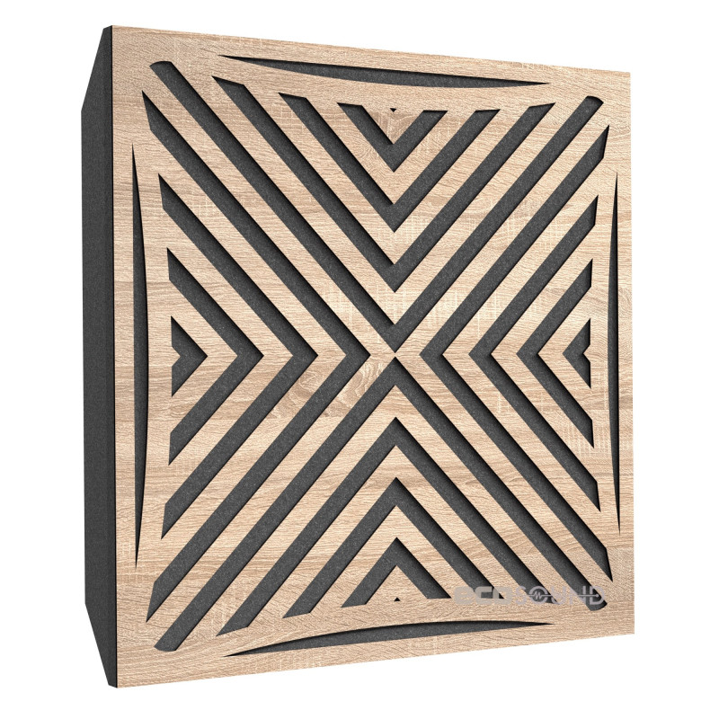 Acoustic panel Ecosound Urban HDF-White 50 x 50 cm 73 mm white