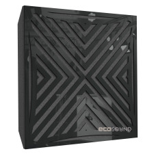 Acoustic panel Ecosound Urban Plastic Black 50 x 50 cm 73 mm
