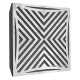 Acoustic panel Ecosound Urban HDF-White 50 x 50 cm 73 mm white