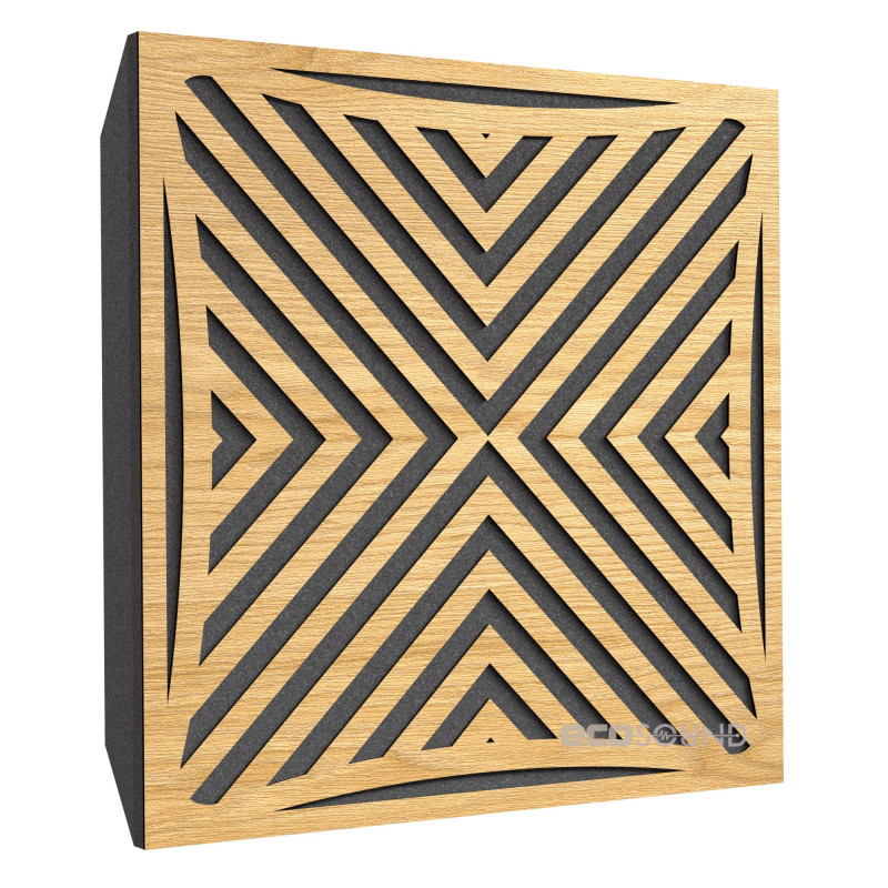 Acoustic panel Ecosound Urban HDF-White 50 x 50 cm 73 mm white