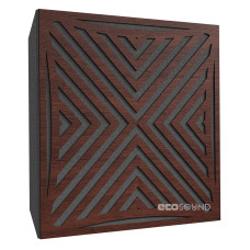 Acoustic panel Ecosound Urban Wenge 50 x 50 cm 73 mm brown