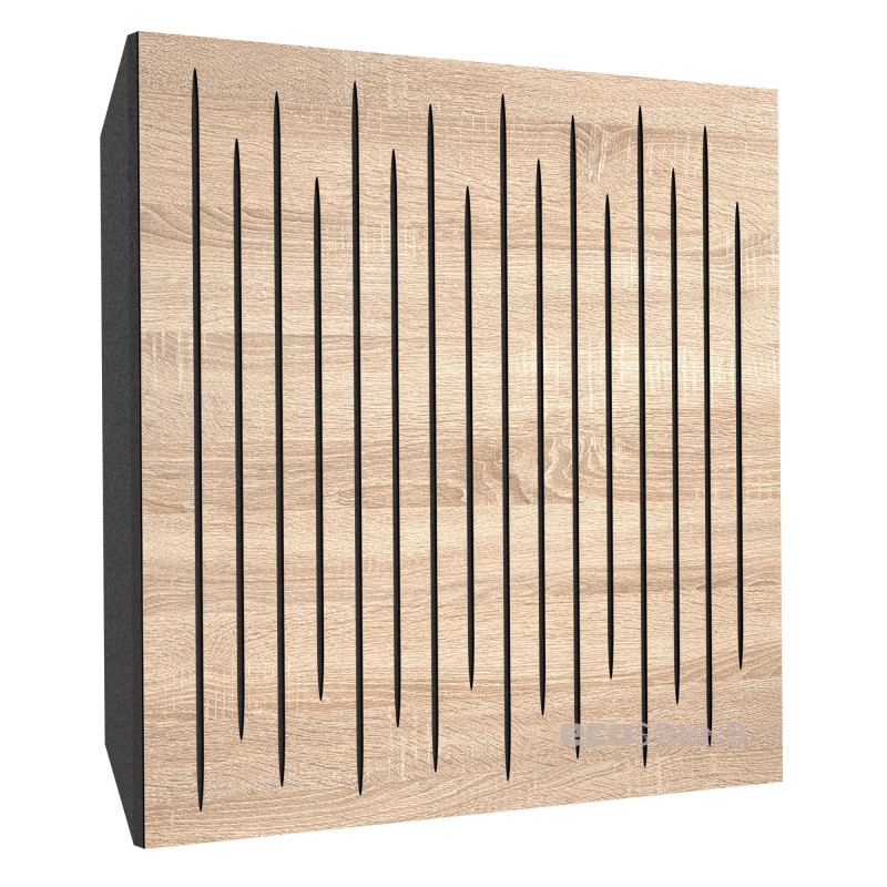 Acoustic panel Ecosound EcoTone Lt-Sonoma-Oak 50 x 50 cm 73 mm latte