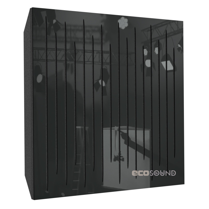 Acoustic panel Ecosound EcoTone Plastic Black 50 x 50 cm 73 mm