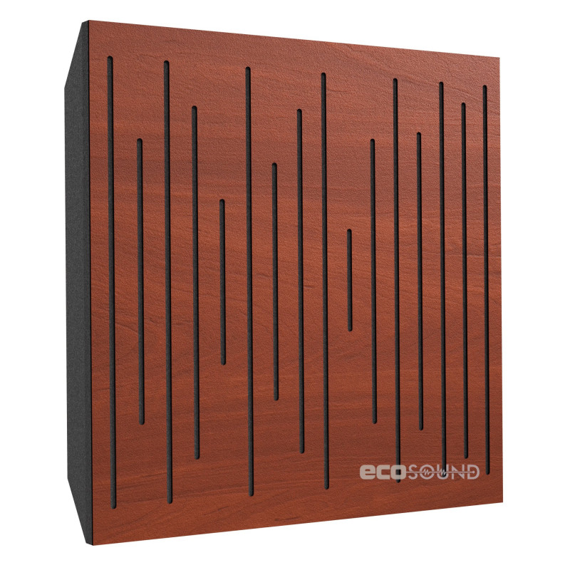 Acoustic panel Ecosound EcoPulse Apple-Locarno 50 x 50 cm 73 mm brown