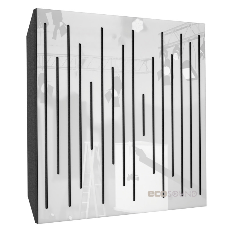 Acoustic panel Ecosound EcoPulse Plastic White 50 x 50 cm 73 mm