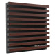 Acoustic panel Ecosound Comb Wenge 50 x 50 cm 73 mm brown
