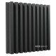 Acoustic panel Ecosound Comb HDF-Black 50 x 50 cm 73 mm black