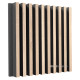 Acoustic panel Ecosound Comb Lt-Sonoma-Oak 50 x 50 cm 73 mm latte