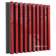 Acoustic panel Ecosound Comb Plastic Red 50 x 50 cm 73 mm