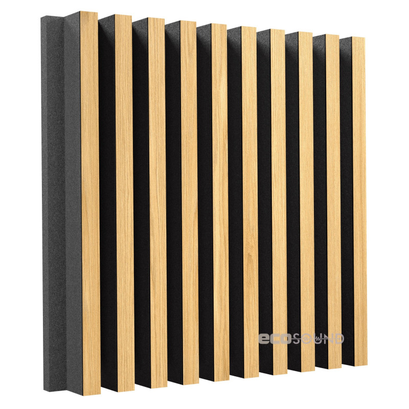 Acoustic panel Ecosound Comb Sherwood-Oak 50 x 50 cm 73 mm light oak